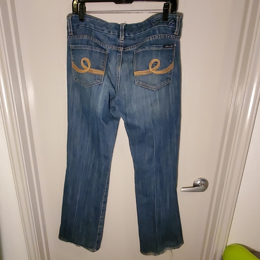 Vintage Y2K Seven brand Bootcut ladies Jean's sz 31